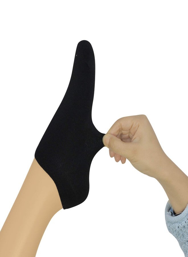 BEAR MUM Women's 12 Pairs Essential Ankle Low Cut No Show Causal Socks Black - Image 2